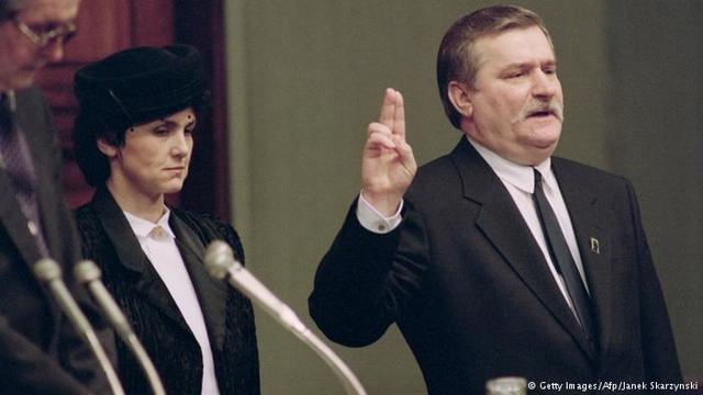 Lech Walesa elected president of Poland