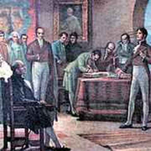 Firma acta de independencia