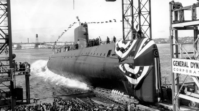 The Worlds First Atomic Submarine Launched