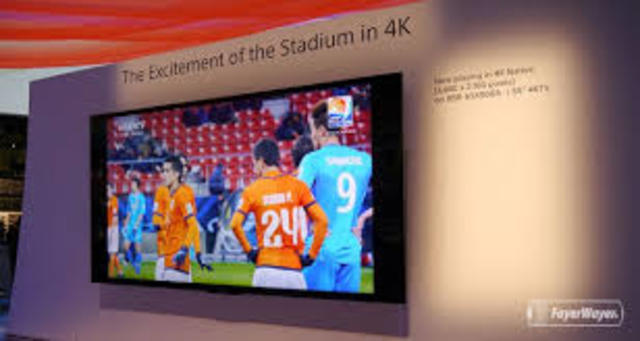 Primera transmisión de TV 4K