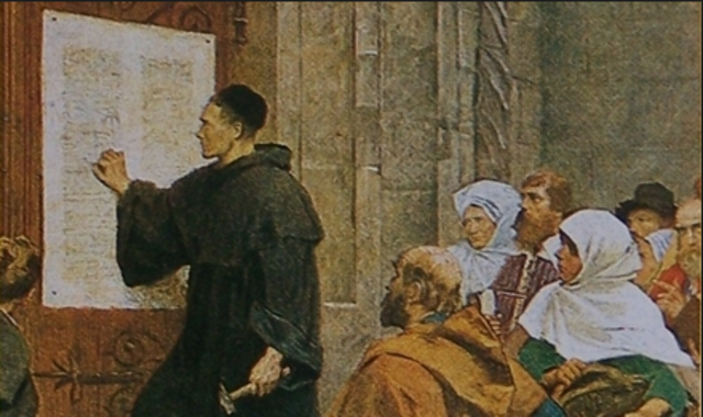 Luther Posts His "95 Theses"