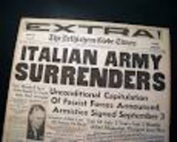 Italy Surrenders