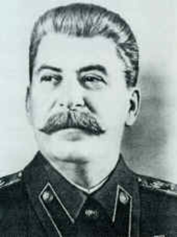 Joseph Stalin's totalitarian government in the Soviet Union