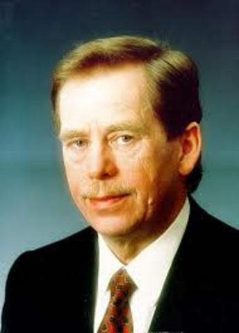 Vaclav Havel Elected President of Czechoslovakia