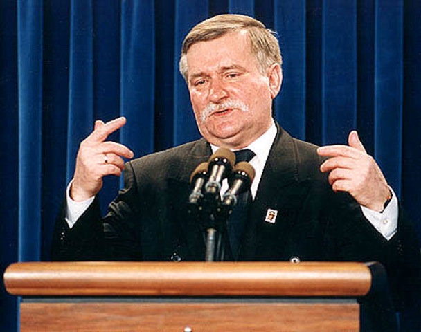 Lech Walesa Elected President of Poland