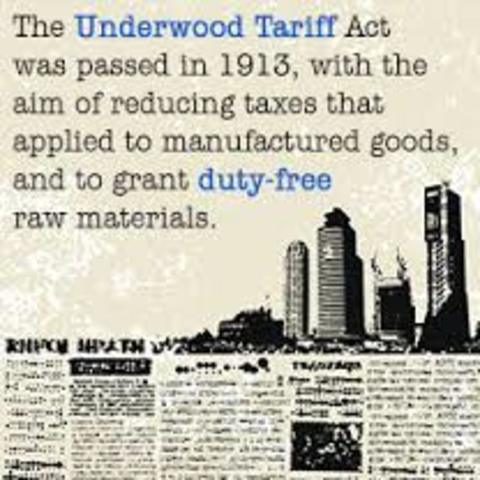 Underwood Tariff Act