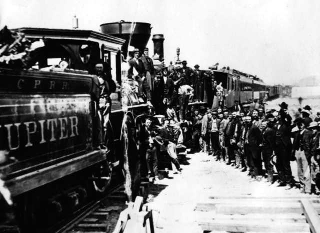 Completion of the first Transcontinental Railroad