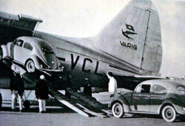 Varig opera passageiros/correios/carga