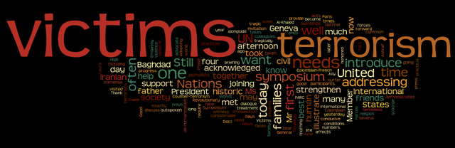 Opening remarks at joint press conference with victims of terrorism