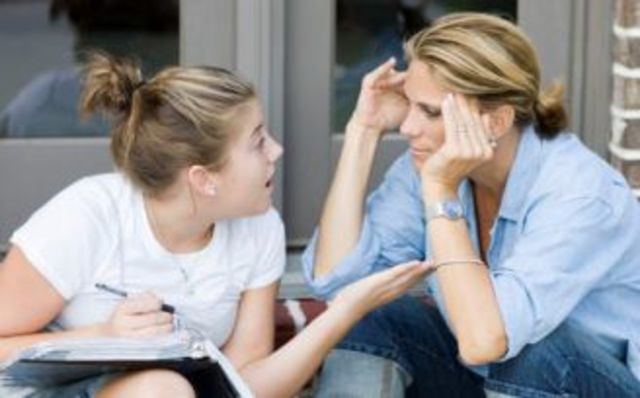 Arguing or talking back