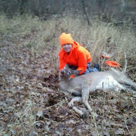 Ich haben mein erste Reh geschossen.