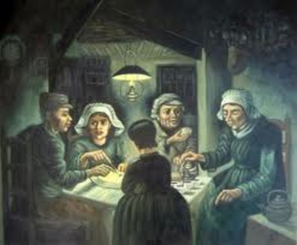 Pintó su primera  gran obra.