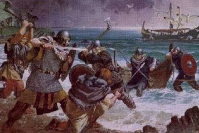 Los vikingos atacan a Irlanda