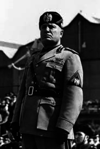 Benito Mussolini's fascist government in Italy