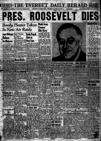 Muerte del Presidente Roosevelt