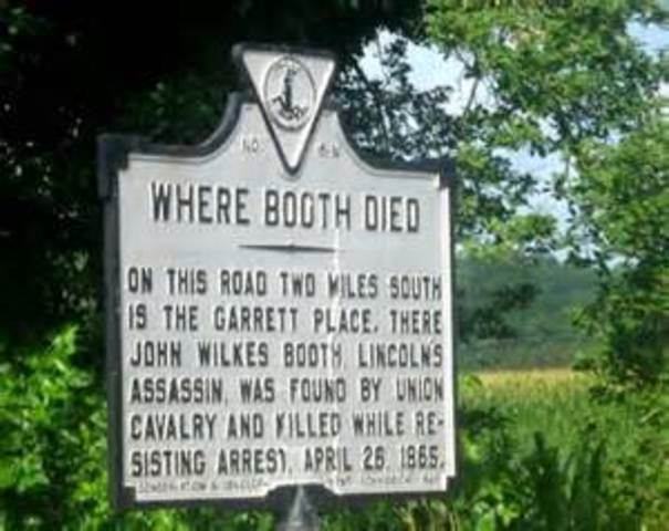 John Wilkes Booth Dies