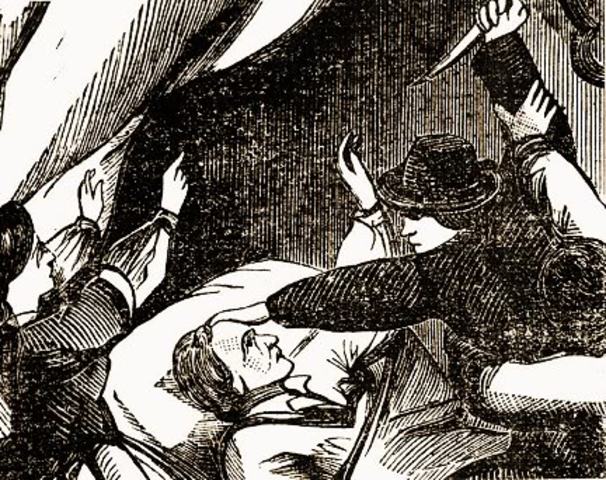 Lewis Powell attempts to assassinate Secretary of State Seward