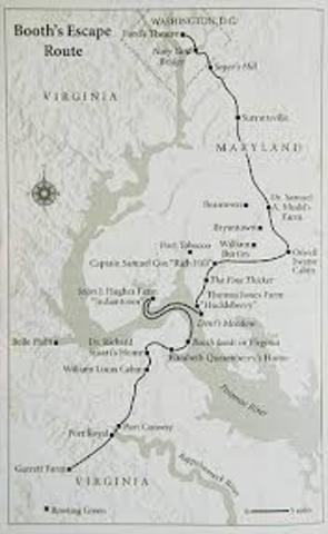 Booth's Journey to Virginia