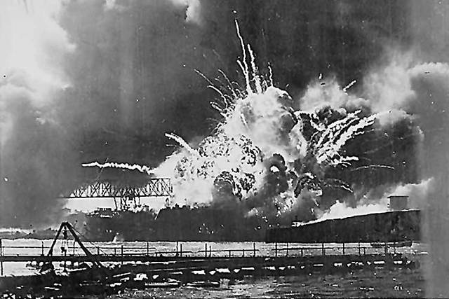 Japan attacks Pearl Harbor