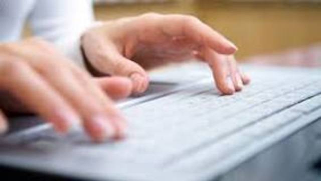 First time writing became electronic.