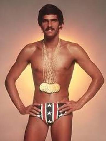 Mark Spitz wins 7 Gold Medals