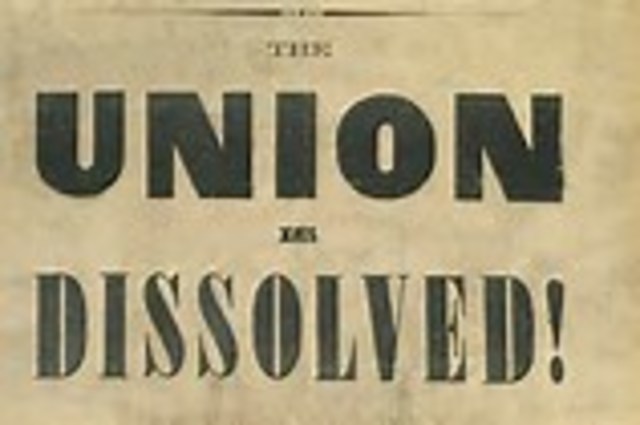 South Carolina secedes from the Union