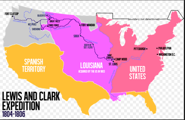 Lewis and Clark set out from St. Louis Missouri