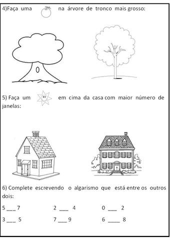 O teste para primeira série