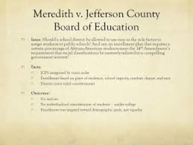 Meredith v Jefferson County Board of Education