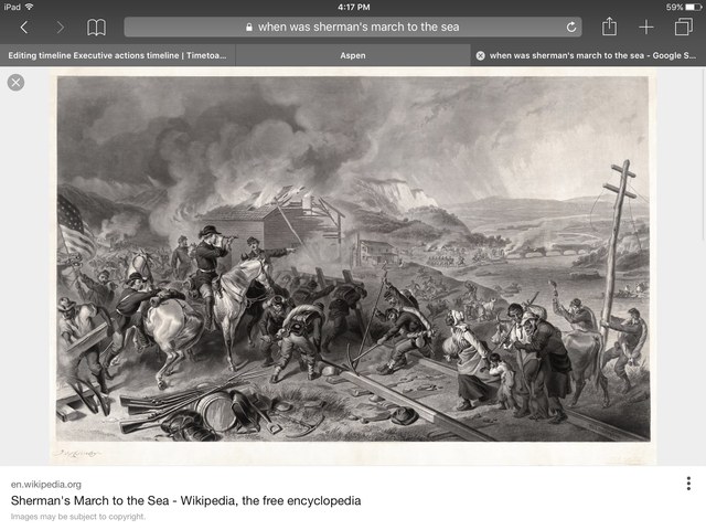 Sherman's March to sea