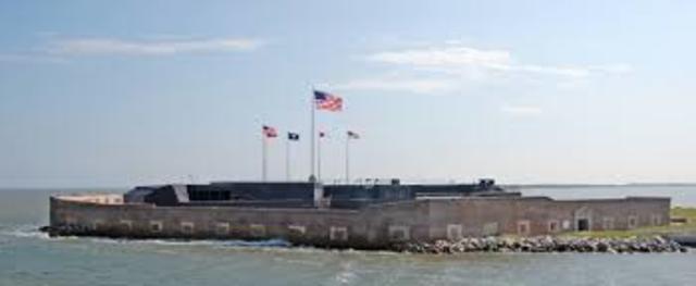 Battle of Fort Sumter begins