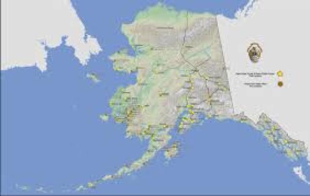 Alaska becomes the 49th state.