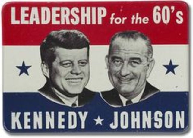 President Kennedy is assassinated in Dallas, Texas. He is succeeded in office by his vice president, Lyndon B. Johnson.