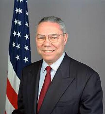 Colin Powell became the first African American to be appointed to the office of Secretary of State.