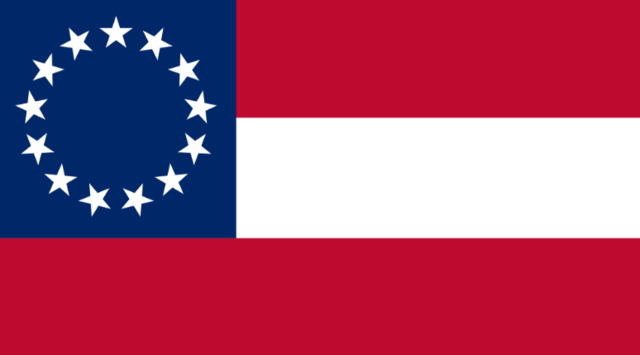 First confederate national flag 13 stars was created