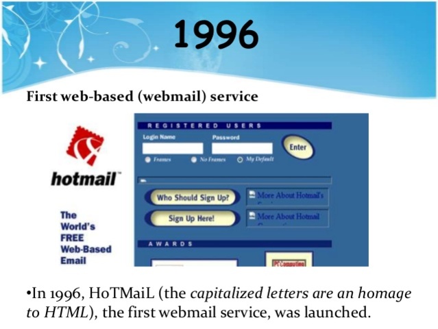 Llega el webmail. ( e-mail)