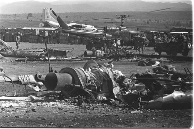 Vietcong Attack Pleiku Base