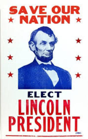 Lincoln Re-elected for president of united states