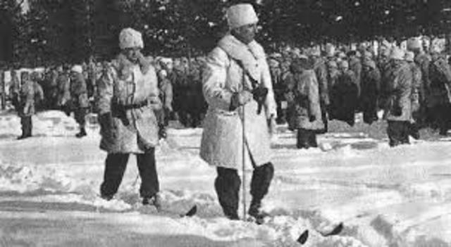 Soviet Troops Invade Finland.
