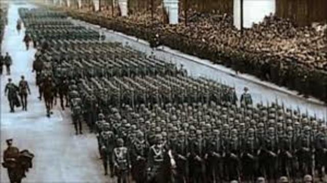 Hitler's military build-up in Germany