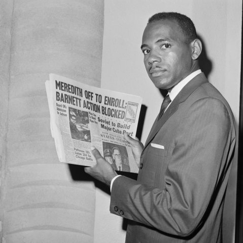 Riots erupt when James Meredith enrolles at Ole Miss