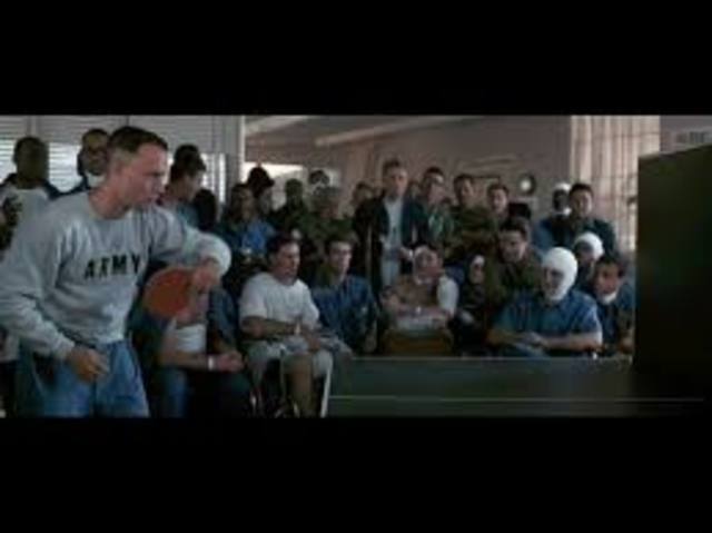 Forrest discovers game of ping pong.