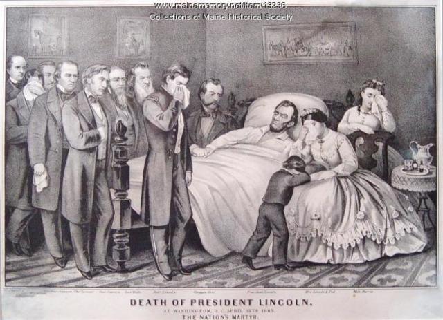 Abraham Lincoln dies
