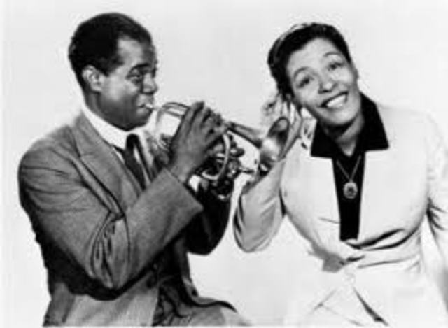 Louis Armstrong and Bessie Smith (no specific date)