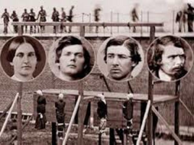 The hanging of Mary S, Lewis P, David H and George A