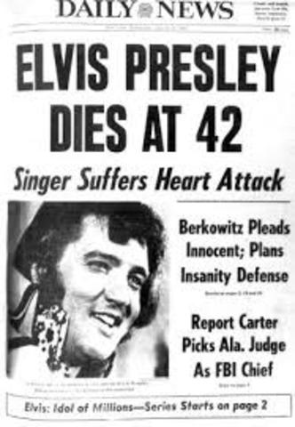 Elvis Presley died of a heart attack