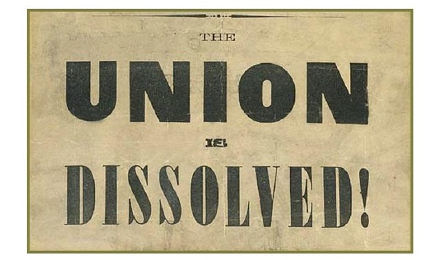 South Carolina Secedes from the union