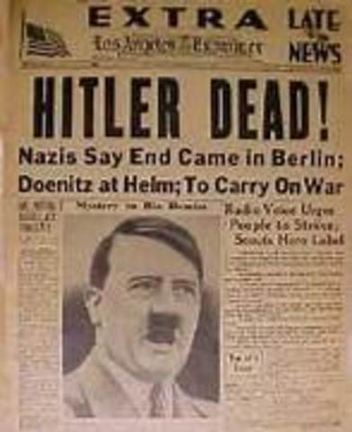 Hitler commits suicide in bunker