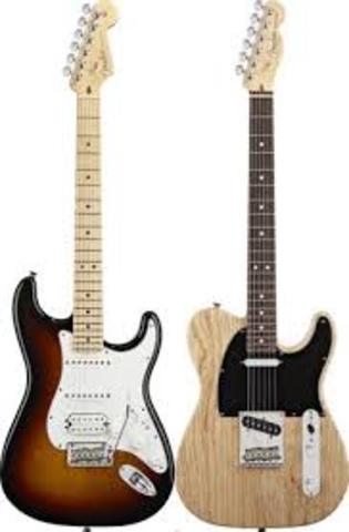 Fender Telecaster and Stratocaster produced