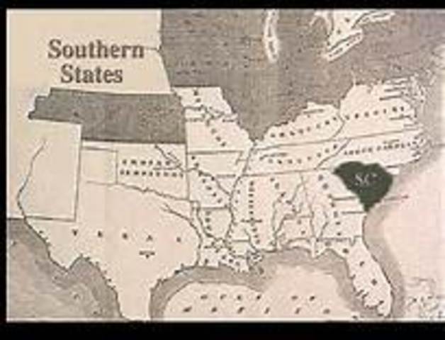 South Carolina succeds from the Union